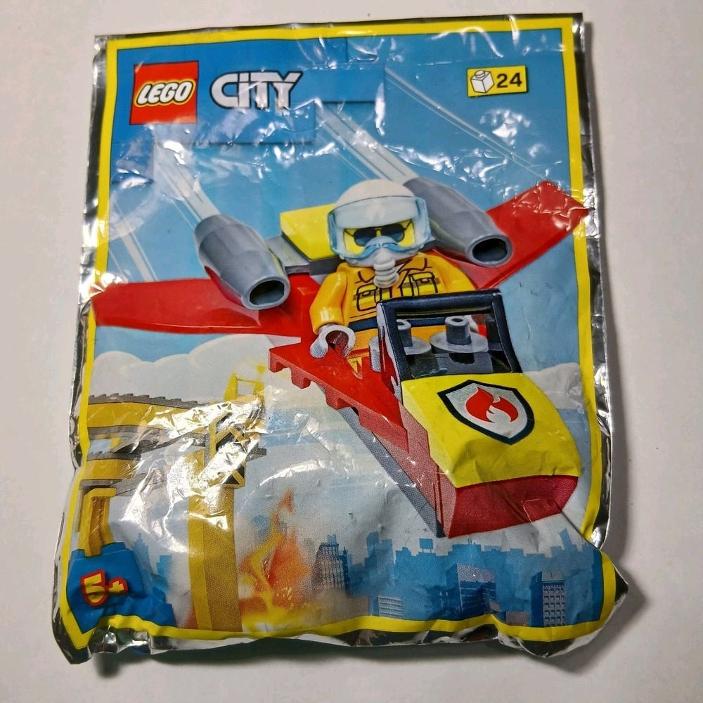 Lego City Allie Aires' Firefighter Jet Foil Pack Retired Sealed (952209)